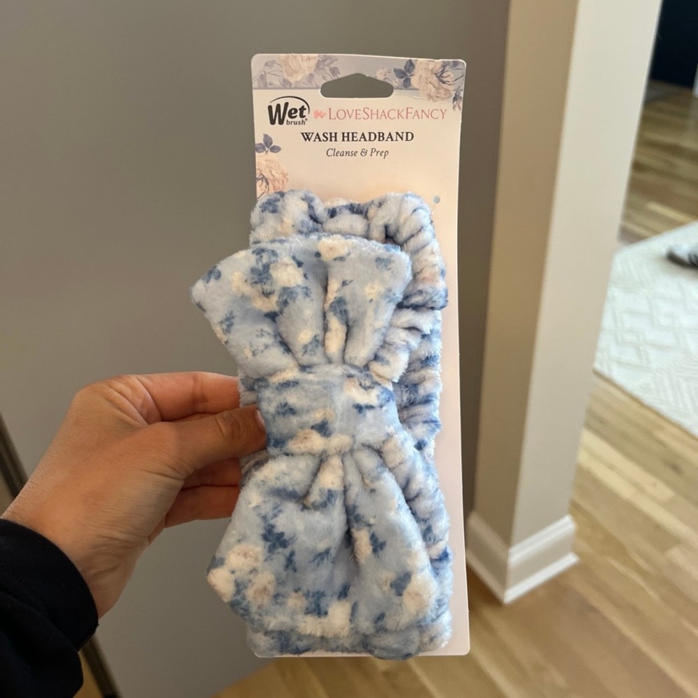LoveShackFancy Blue and White Wash Headband